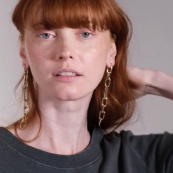 Alexis Bittar Long Chain Link Post Earrings Gold - Picture 10 of 16